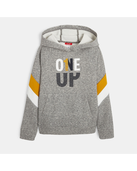 Sweat à capuche gris garçon