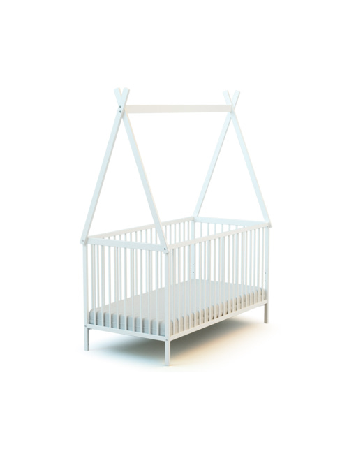 Lit bébé en bois avec tipi