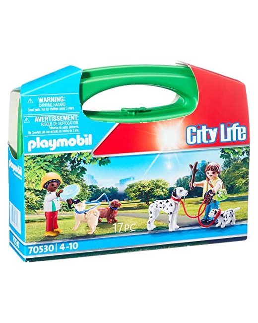 Playmobil City Life - Valisette enfants et chiens