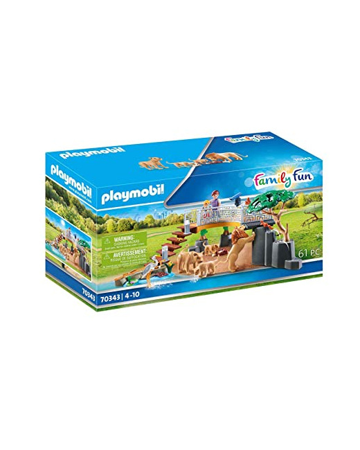 Playmobil Family Fun - Famille de lions avec végétation