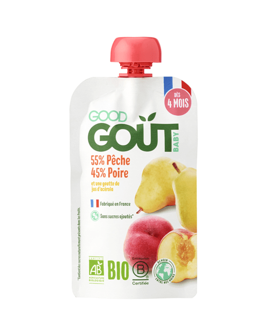 Gourde Pêche Poire Bio