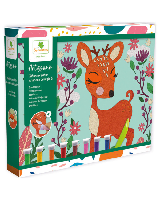 Coffret 10 tableaux à gratter Animaux de la forêt