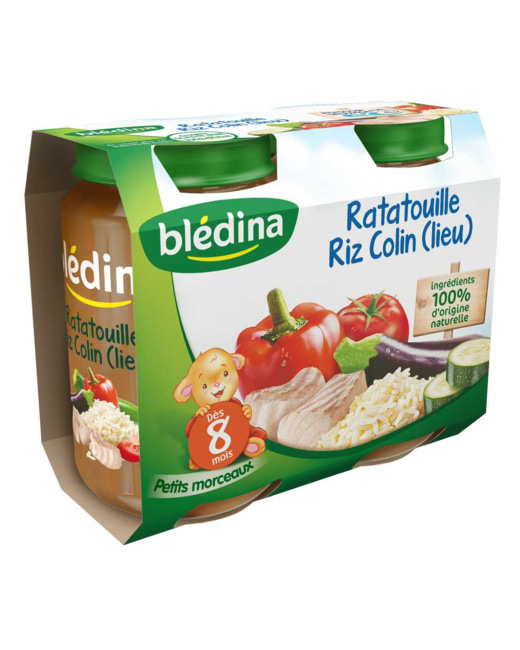 Pot Ratatouille Riz Colin (lieu) 2x200g