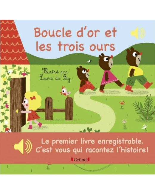 Livre enregistrable Boucle d'Or et les trois ours