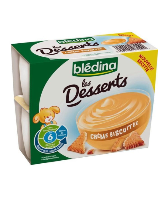 Les desserts - Crème biscuitée