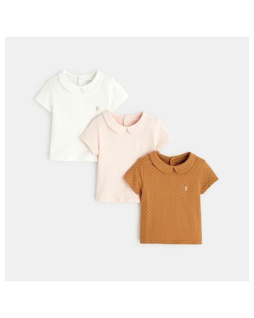 T-shirt petit col (lot de 3)