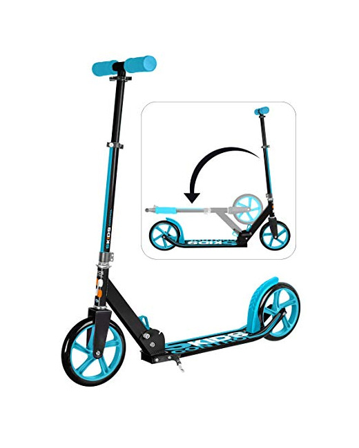 Trottinette pliable bleue
