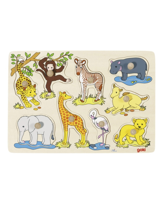 Puzzle à boutons animaux d'Afrique