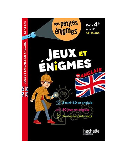 Jeux et énigmes en anglais De 4e à la 3e - Cahier de vacances 2023