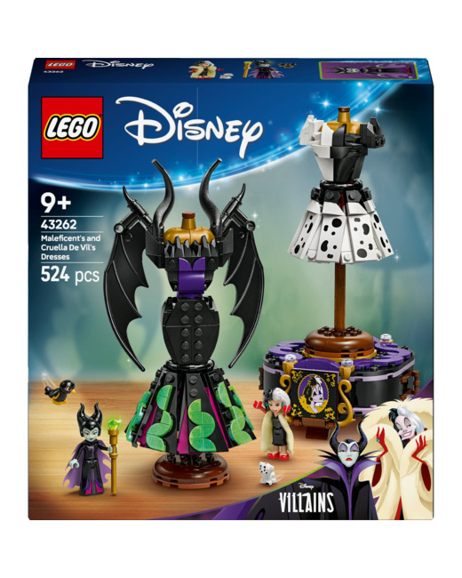 Les robes de Maléfique et Cruella d'enfer Disney