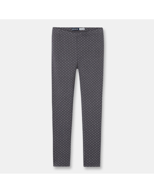 Leggings molletonné gris fille