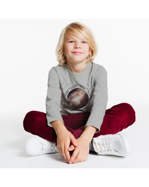 T-shirt hologramme gris garçon