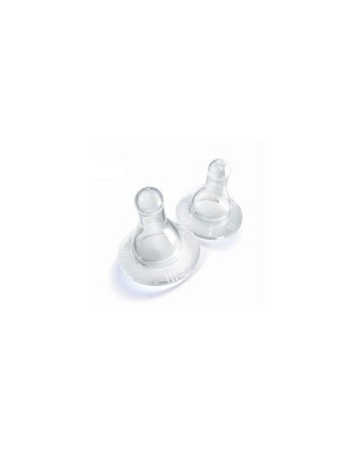 Lot de 2 tétines silicone
