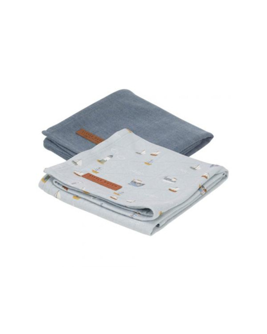 Lot de 2 langes 70 x 70
