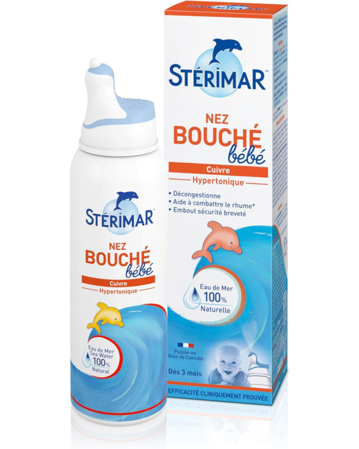 Spray Nez Bouché Bébé Hypertonique Eau de Mer