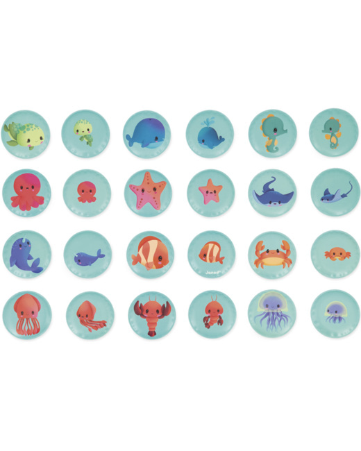 Jeu de bain Memo mes bébés animaux