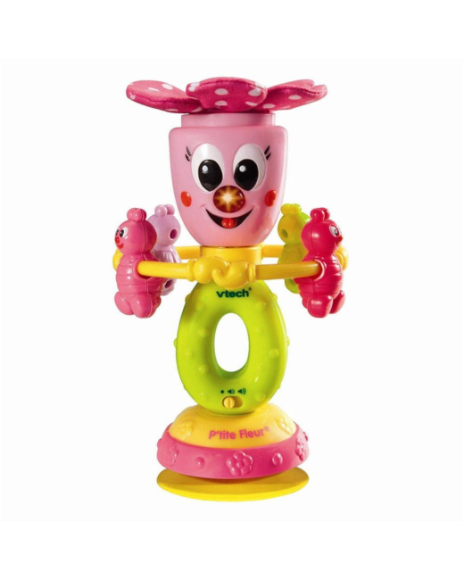 Hochet P'tite fleur rose