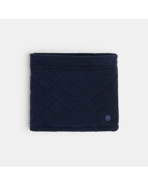 Snood matelassé en polaire bleu garçon