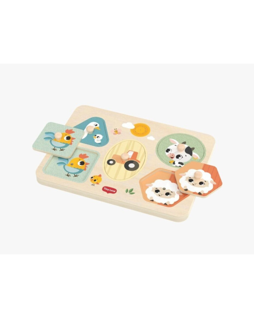 Mon Premier Puzzle Musical en bois Farmers Funday