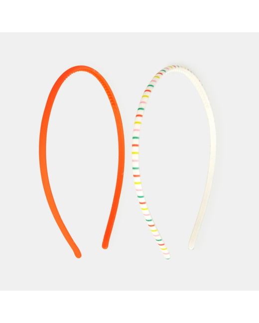 Serre-têtes (lot de 2) orange fille