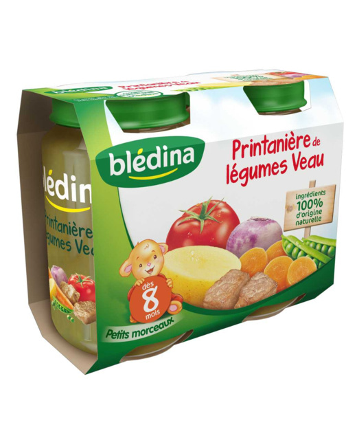 Pot Printanière de légumes Veau 2x200g