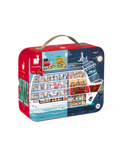 Valisette ronde 2 puzzle Bateau de croisieres