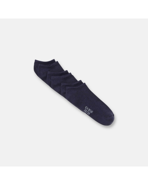 Socquettes invisibles (lot de 3) bleu garçon