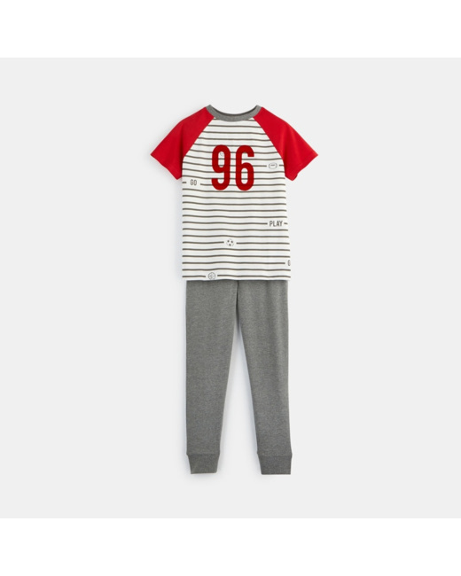 Pyjama en jersey doux gris garçon