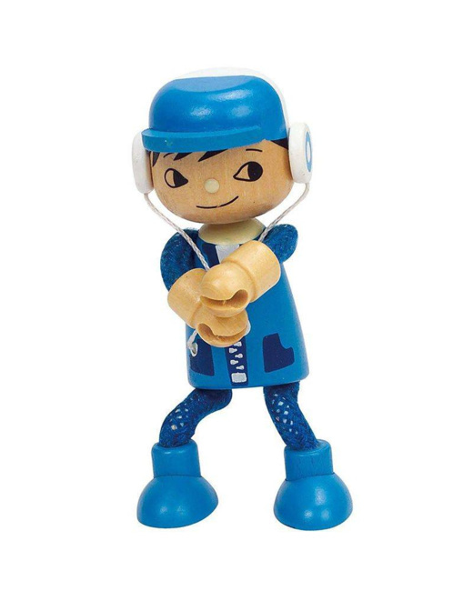 Poupée bois fils moderne