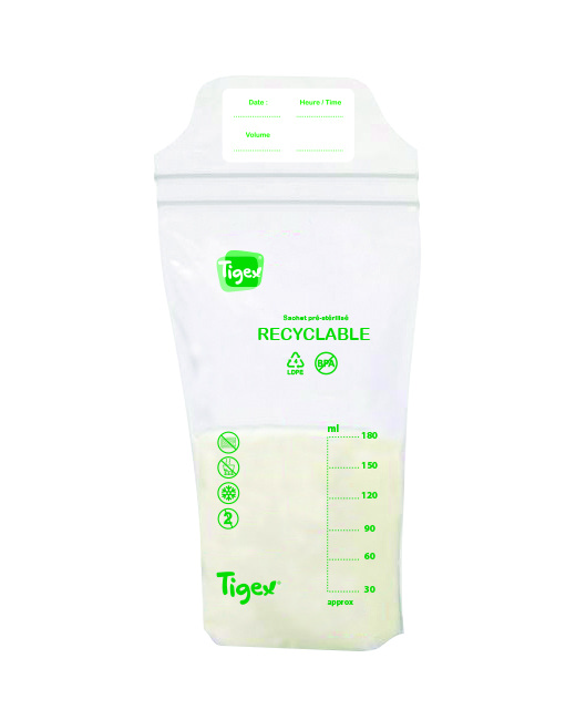 Sachets de conservation pour lait maternel