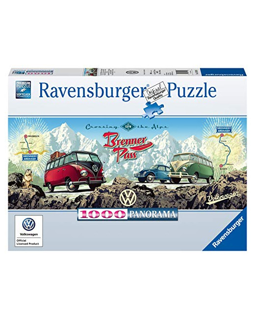 Puzzle - Avec la VW Bulli sur le panorama Brenner - 1000 pièces