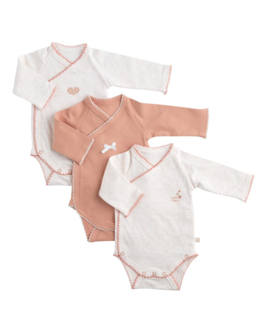 Lot de 3 bodies Petit Coeur