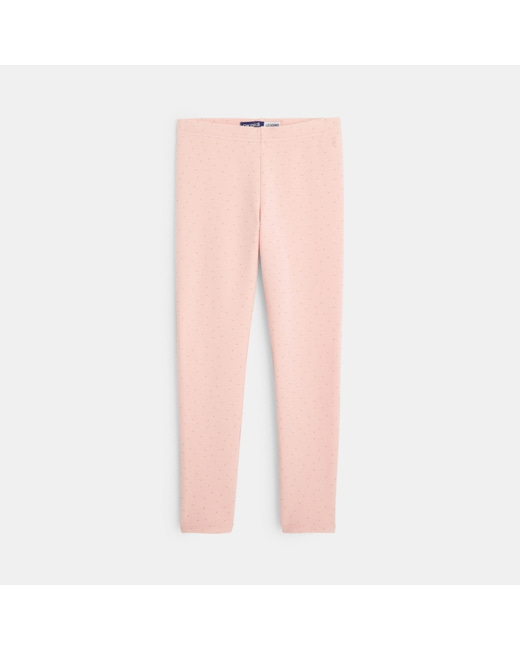 Legging chaud rose fille