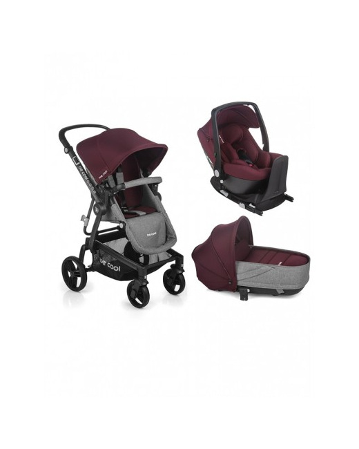 Poussette Quantum + nacelle Crib + coque auto One + base One