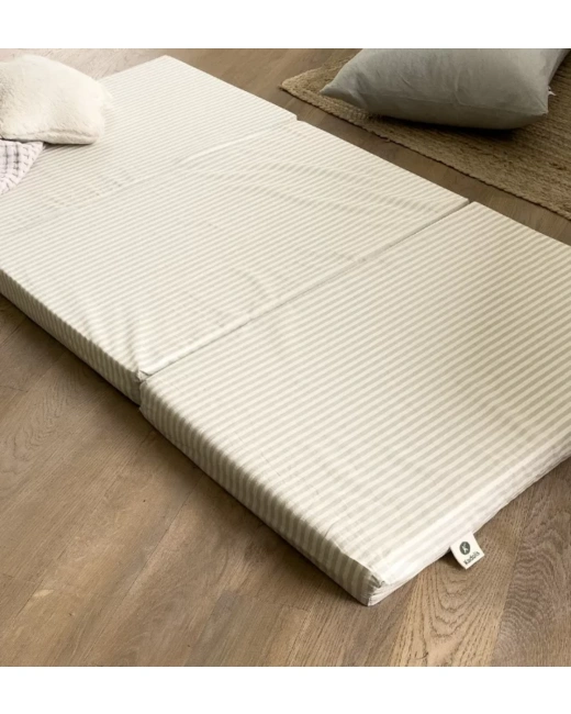 Matelas de voyage pliant rayé
