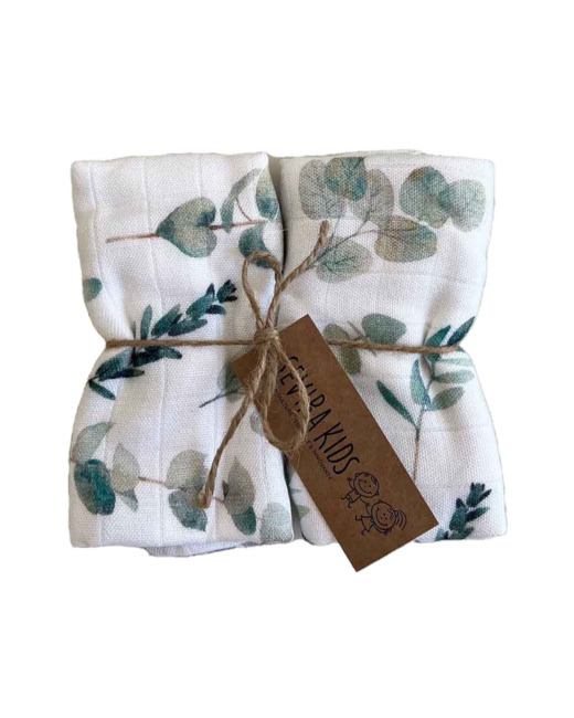 Lot de 2 langes en viscose de bambou, Eucalyptus