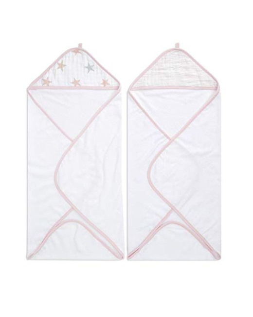 Pack de 2 capes de bain à capuche 