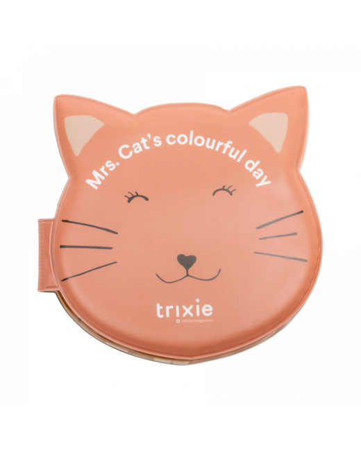Livre de bain mrs. cat journee coloree