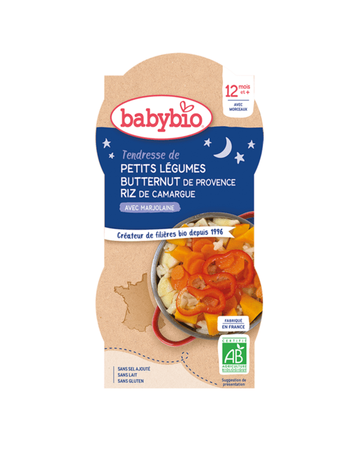Bonne Nuit Petits Légumes Butternut de Provence Riz de Camargue Marjolaine