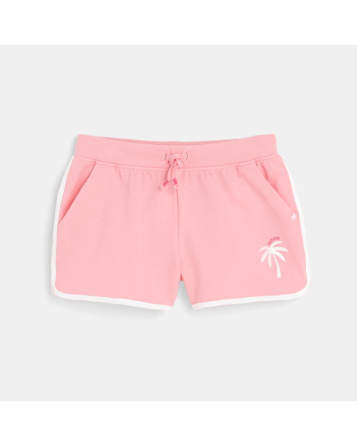 Short en jersey rose fille