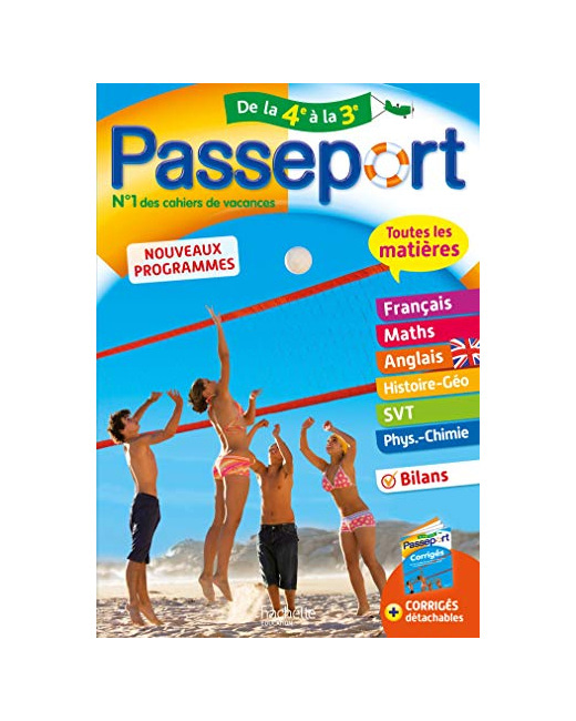 Passeport - Toutes les matières de la 4e à la 3e - Cahier de vacances 2021