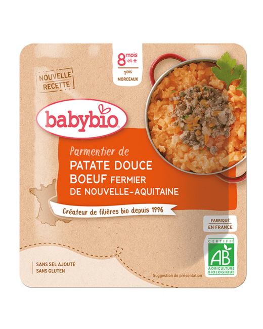Parmentier de Patate douce Boeuf fermier d'Aquitaine