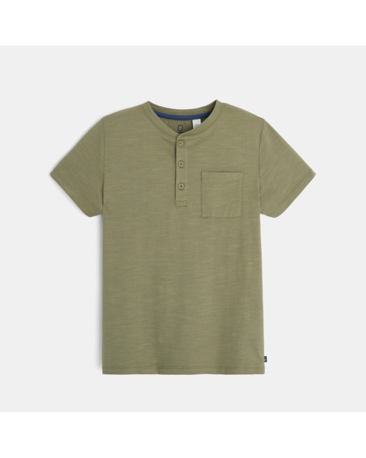 T-shirt tunisien uni vert garçon