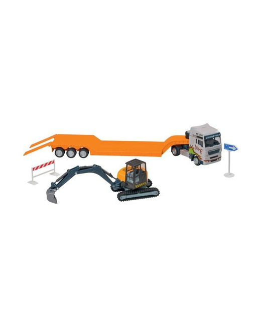 Camion de transport et tractopelle pour enfant