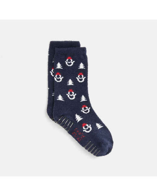 Chaussettes polaires antidérapantes bleues garçon