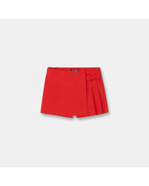 Jupette short rouge fille