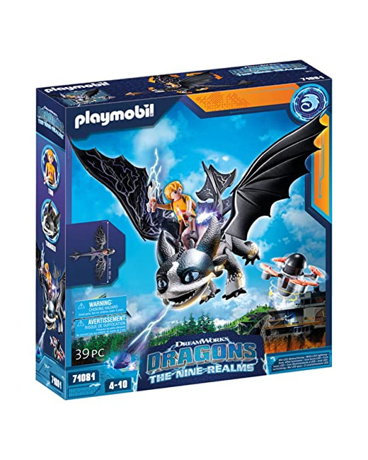 Playmobil 71081 Dragons Nine Realms: Thunder & Tom- Realms - Aventure héros