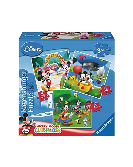 Puzzle - Mickey Mouse Clubhouse - 3 puzzles dans une boîte