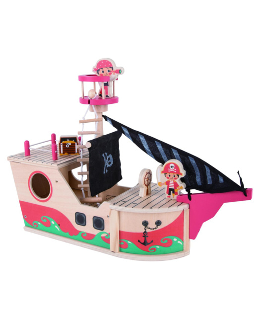 Jouet bois Bateau pirate en bois