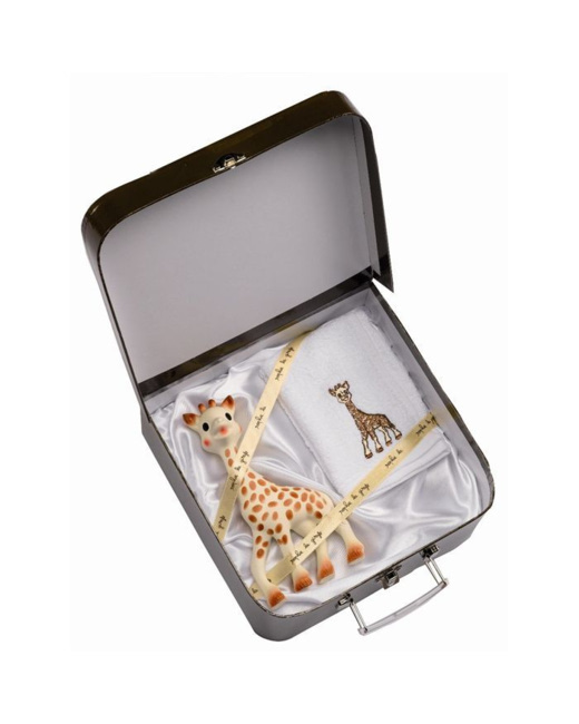 Valisette cadeau Sophie la Girafe + carré éponge